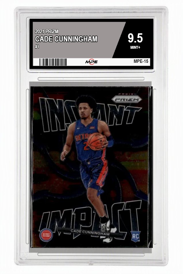 2021 PRIZM #1 CADE CUNNINGHAM MPE 9.5 MINT+ — graded card auctioned from the MPE vault