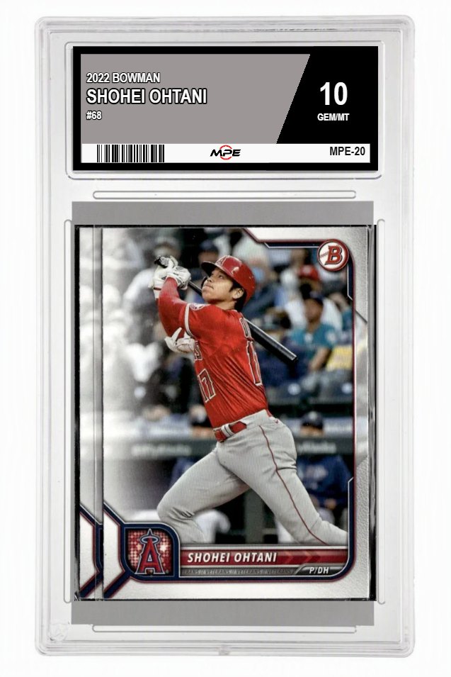 2022 BOWMAN #68 SHOHEI OHTANI MPE 10 GEM/MT — graded card auctioned from the MPE vault
