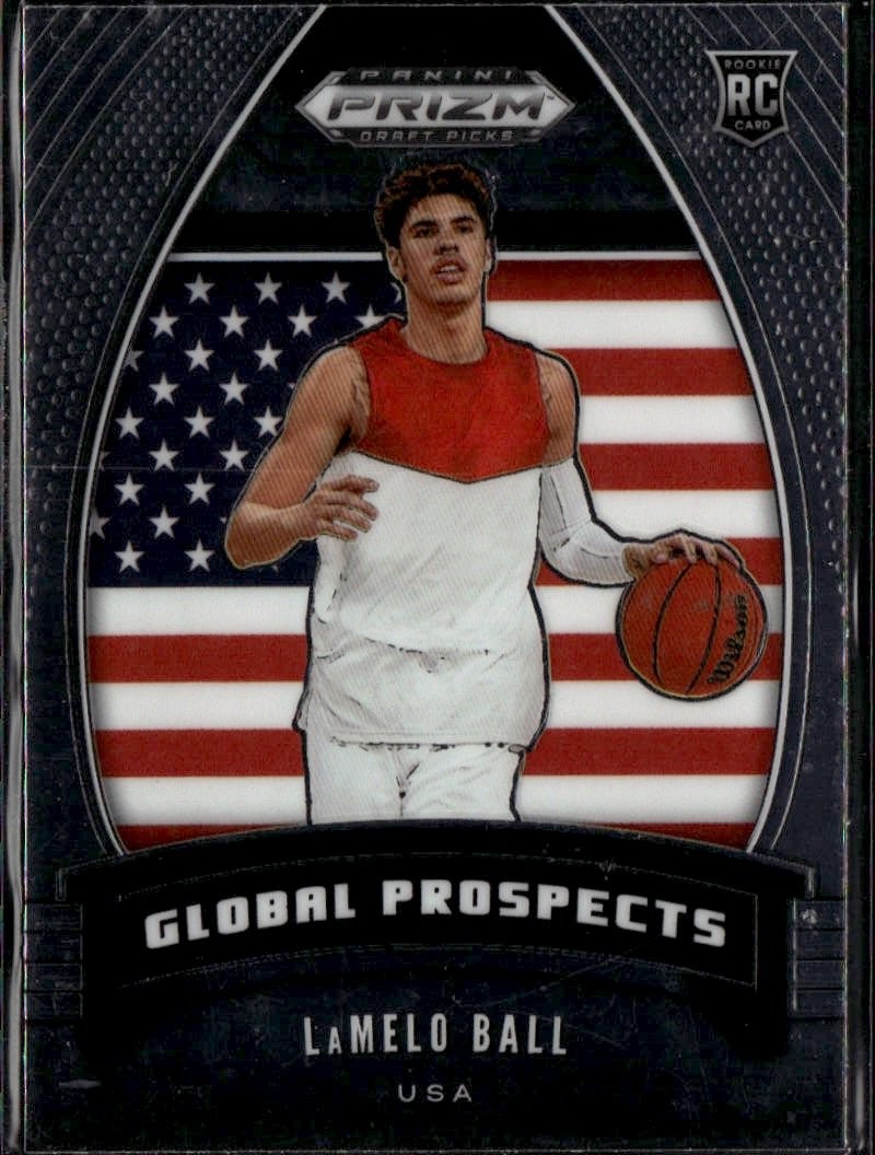 2020 Prizm Draft Picks Lamelo Ball graded slab