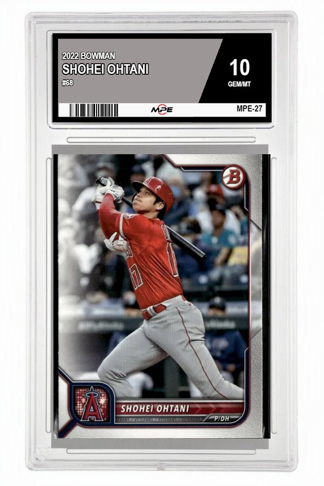 2022 BOWMAN #68 SHOHEI OHTANI MPE 10 GEM/MT — graded card auctioned from the MPE vault