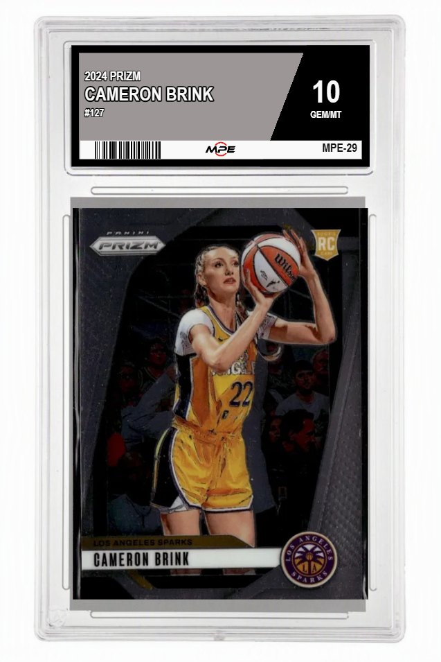 2024 PRIZM #127 CAMERON BRINK MPE 10 GEM/MT — graded card auctioned from the MPE vault