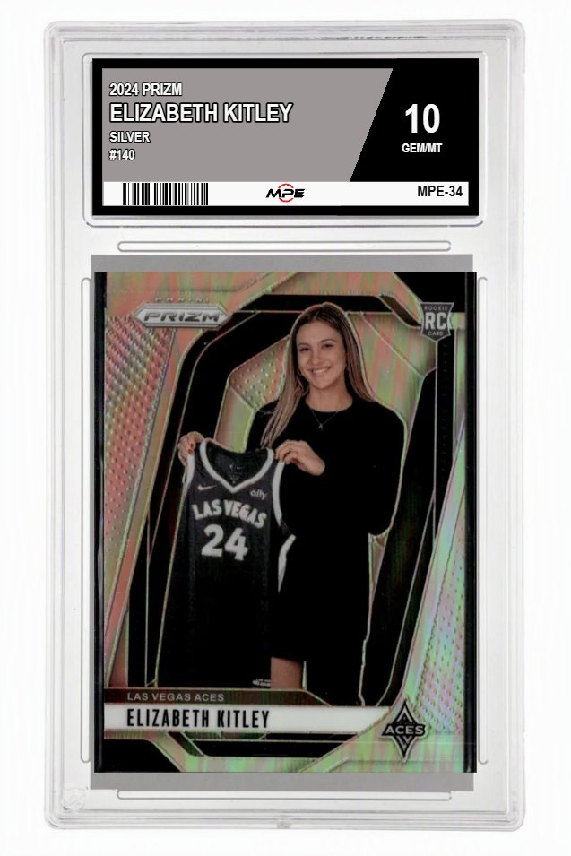 2024 PRIZM SILVER #140 ELIZABETH KITLEY MPE 10 GEM/MT — graded card auctioned from the MPE vault