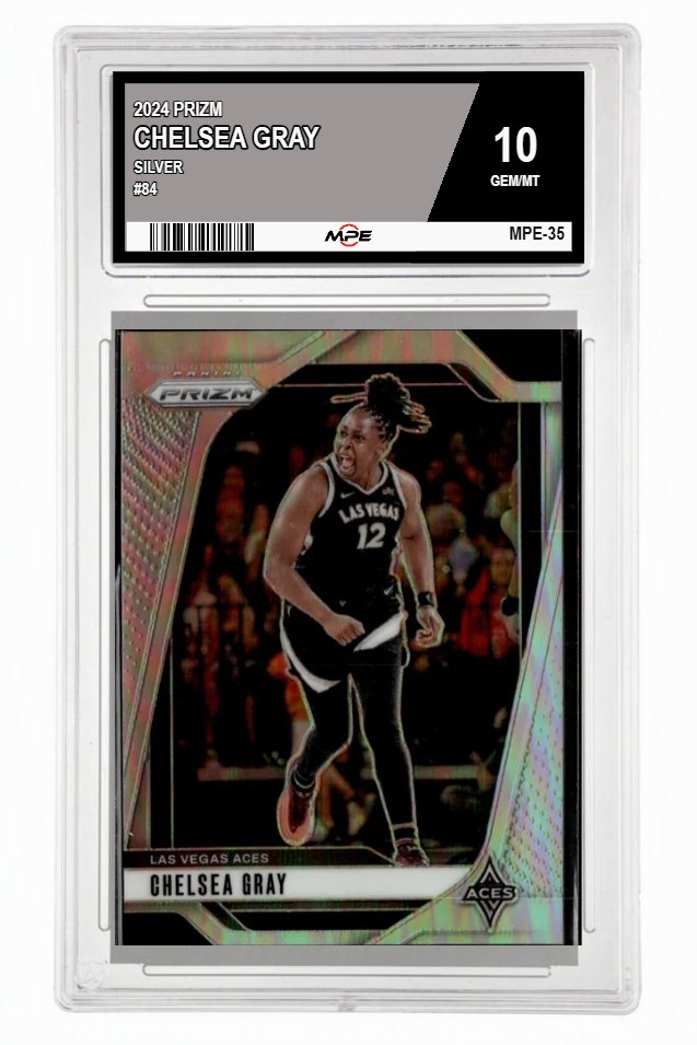 2024 PRIZM SILVER #84 CHELSEA GRAY MPE 10 GEM/MT — graded card auctioned from the MPE vault
