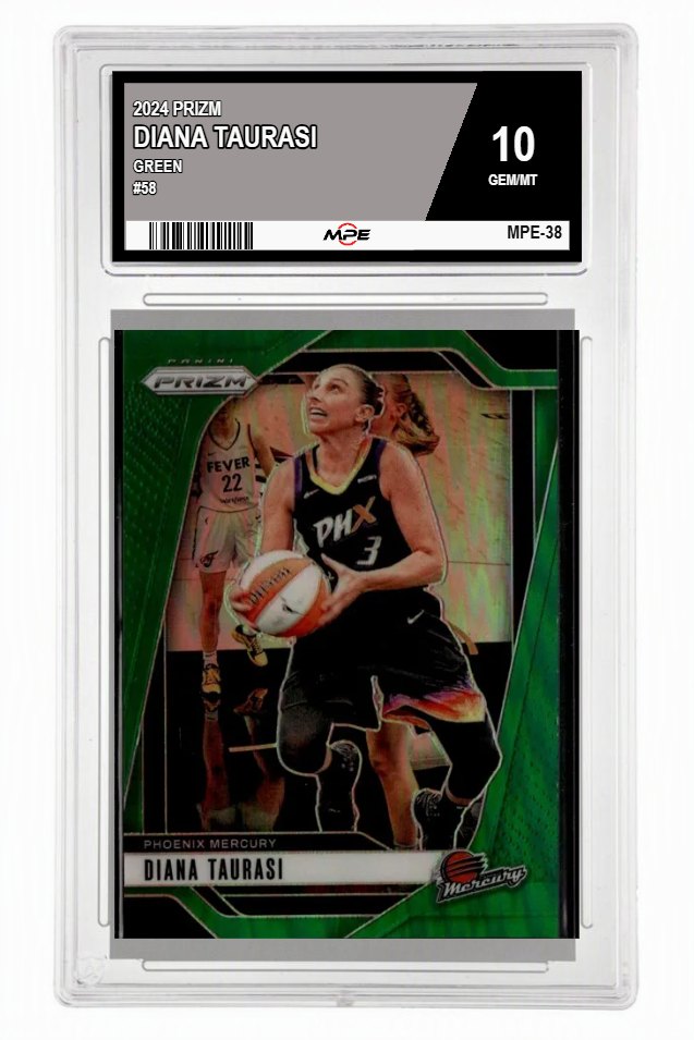 2024 PRIZM GREEN #58 DIANA TAURASI MPE 10 GEM/MT — graded card auctioned from the MPE vault