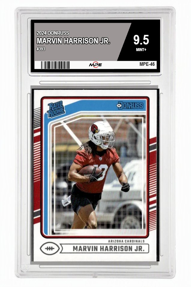 2024 DONRUSS #393 MARVIN HARRISON JR. MPE 9.5 MINT+ — graded card auctioned from the MPE vault