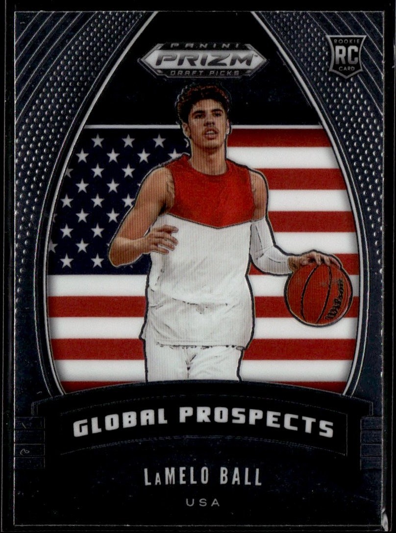 2020 Prizm Draft Picks Lamelo Ball graded slab
