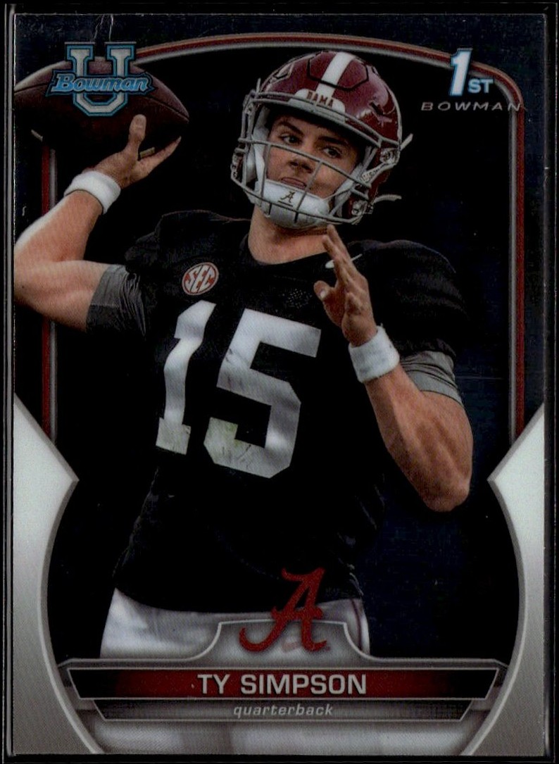 2022 Bowman U Chrome Ty Simpson graded slab