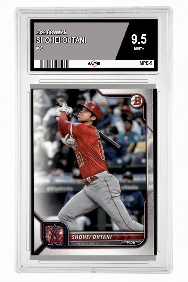 2022 BOWMAN #68 SHOHEI OHTANI MPE 9.5 MINT+ — graded card auctioned from the MPE vault