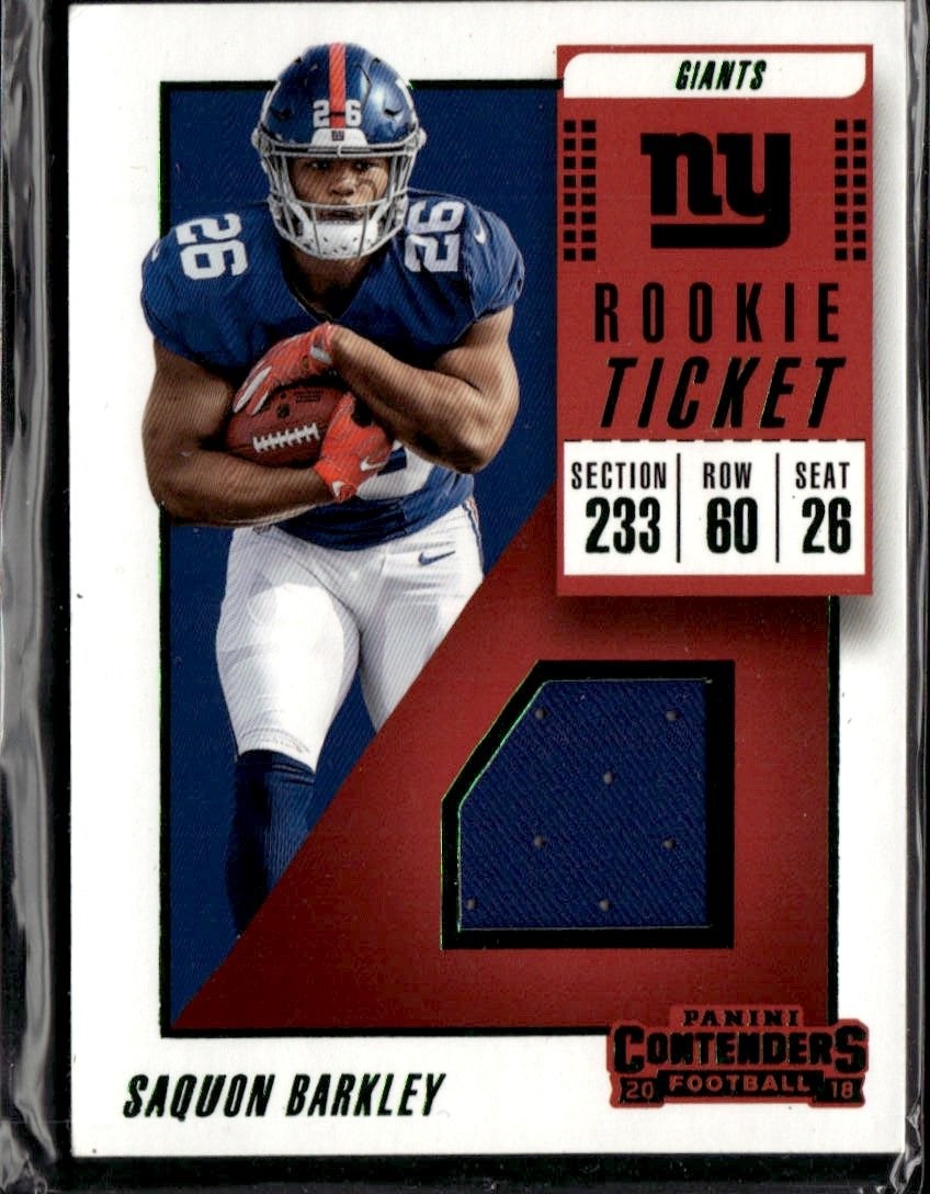 2018 Contenders Saquon Barkley graded slab