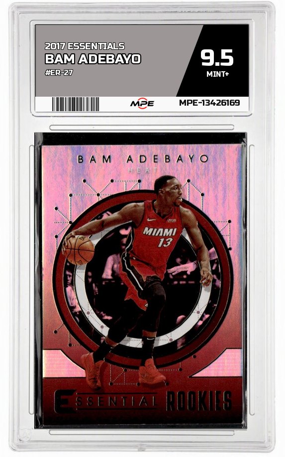 2017 ESSENTIALS #ER-27 BAM ADEBAYO MPE 9.5 MINT+ — graded card auctioned from the MPE vault