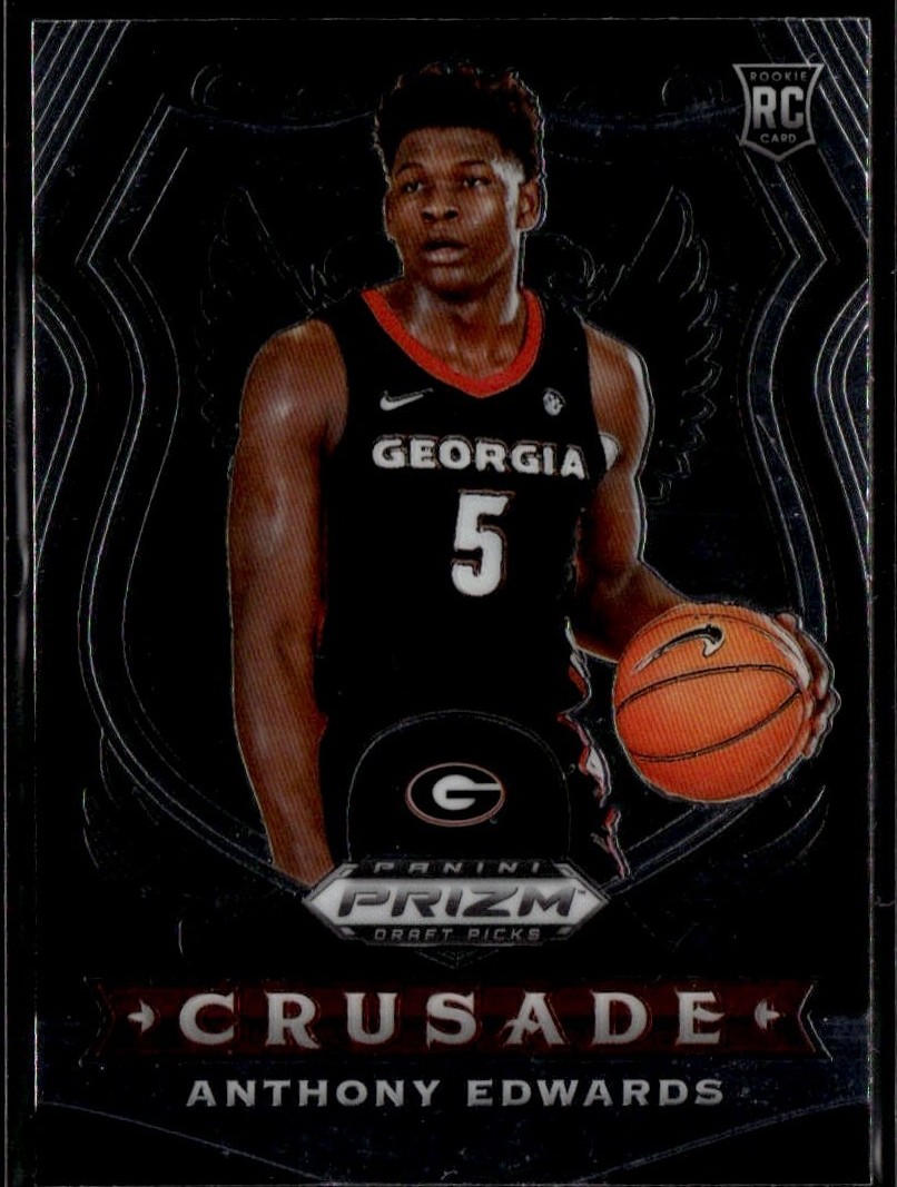2020 Prizm Draft Picks Anthony Edwards graded slab