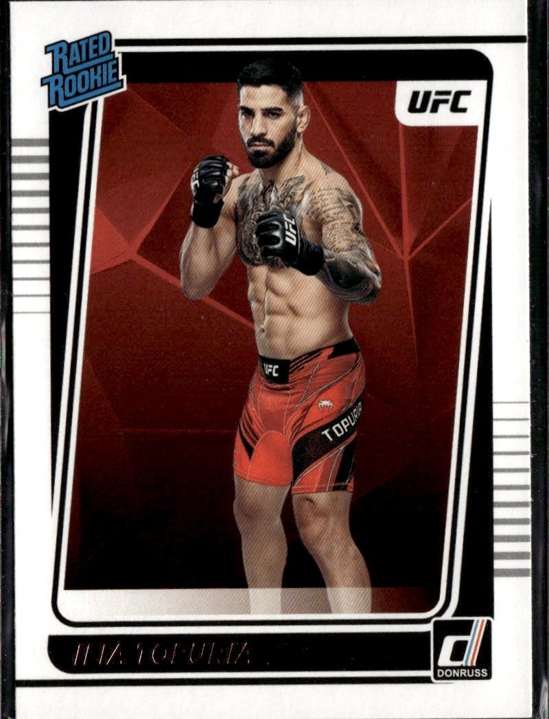 2022 Donruss UFC Ilia Topuria graded slab