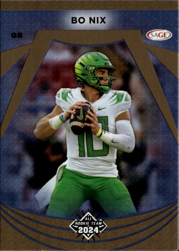 Bo Nix graded slab
