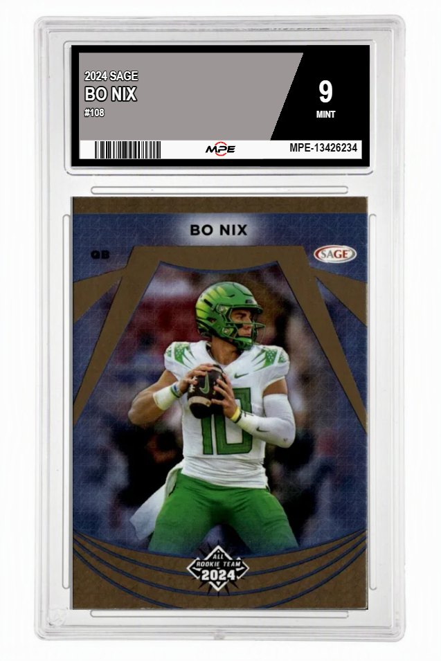 2024 SAGE #108 BO NIX MPE 9 MINT — graded card auctioned from the MPE vault