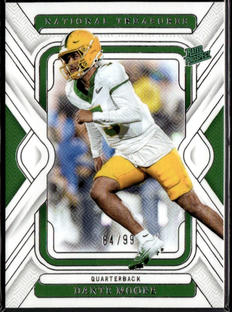 2025 National Treasures Collegiate Dante Moore graded slab