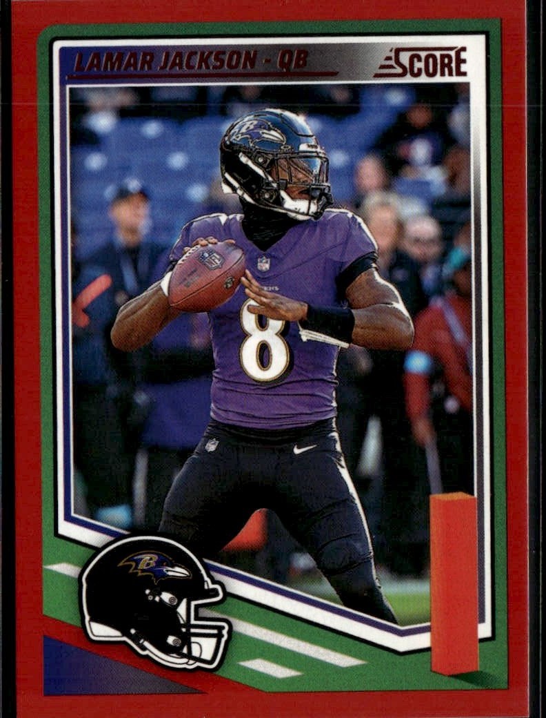 2025 Score Lamar Jackson graded slab