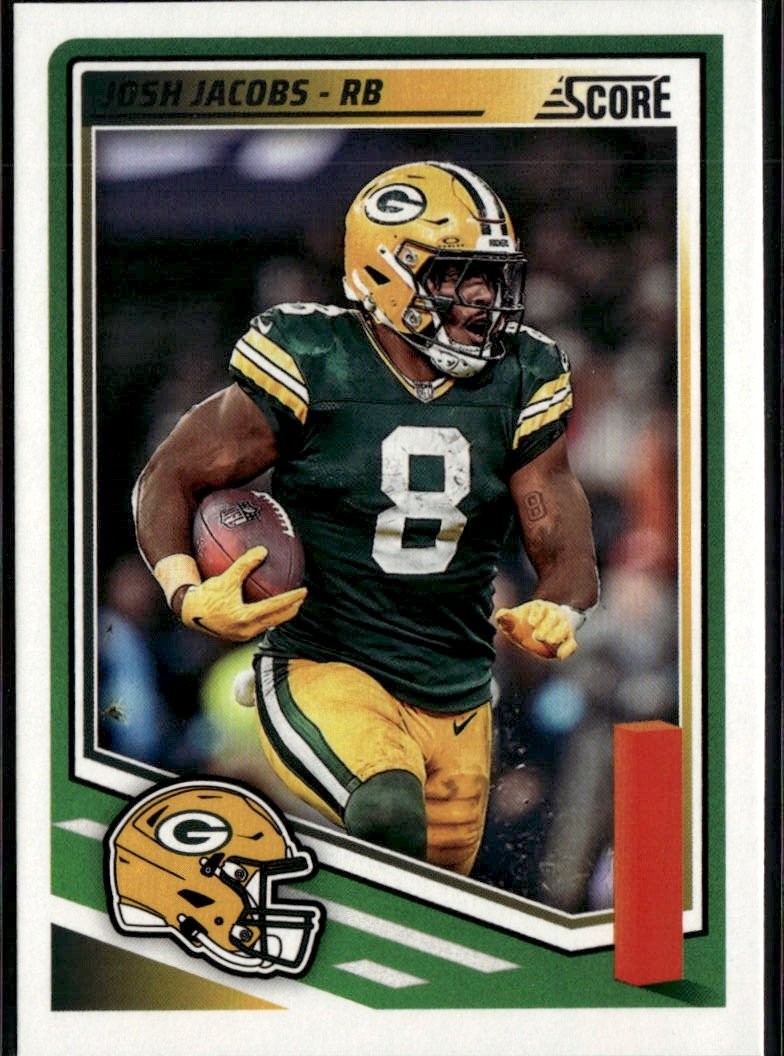 2025 Score Josh Jacobs graded slab