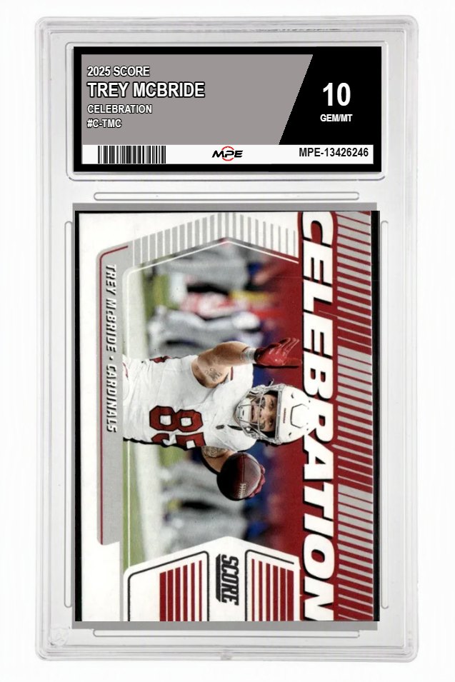 2025 SCORE CELEBRATION #C-TMC TREY MCBRIDE MPE 10 GEM/MT — graded card auctioned from the MPE vault
