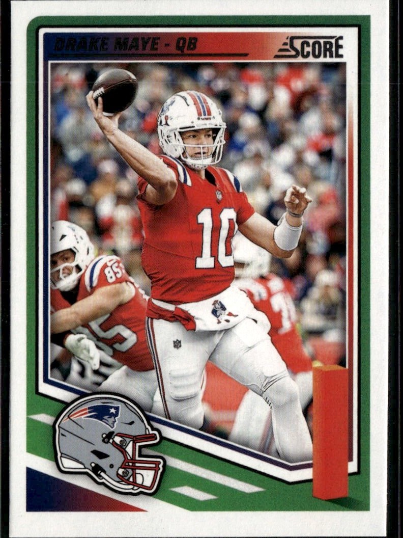 2025 Score Drake Maye graded slab