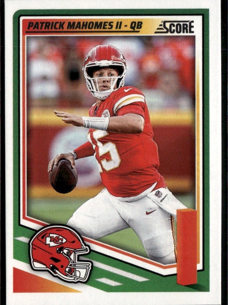 2025 Score Patrick Mahomes II graded slab