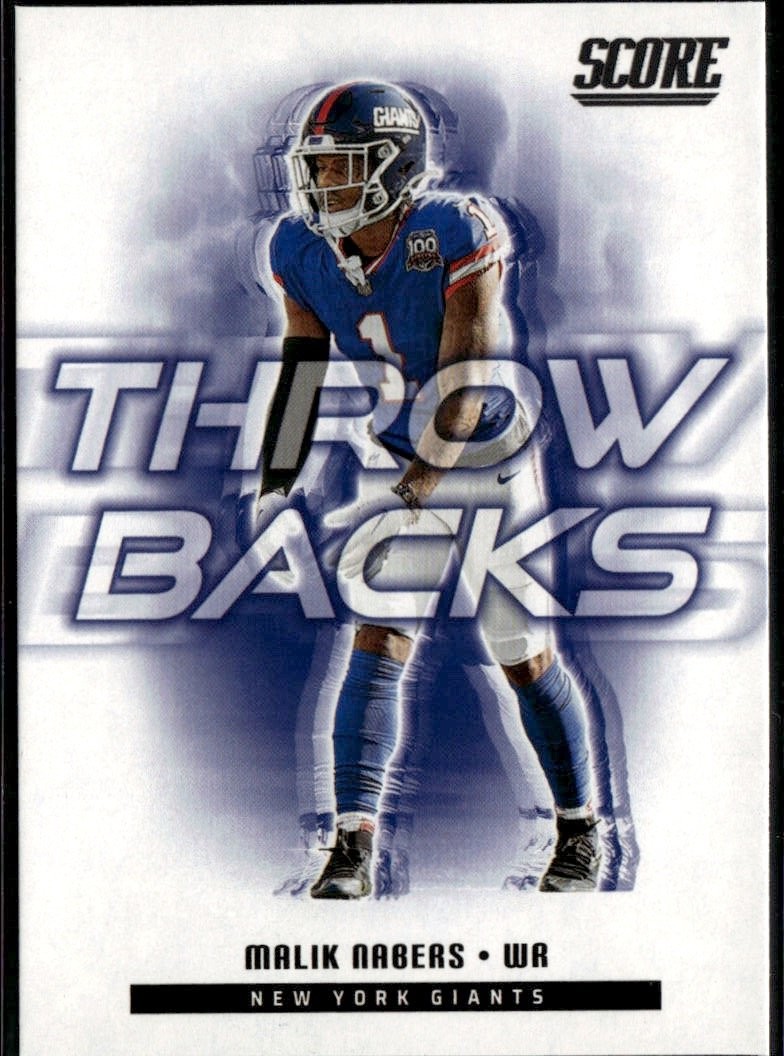 2025 Score Malik Nabers graded slab