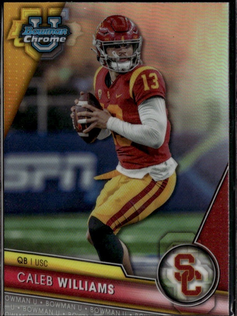 2023 Bowman U Chrome Caleb Williams graded slab