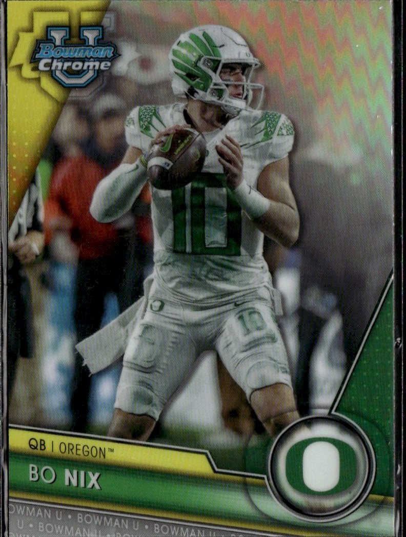 2023 Bowman U Chrome Bo Nix graded slab