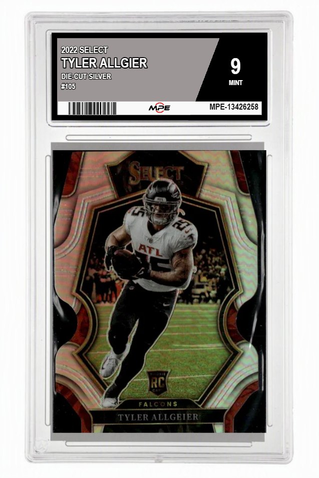 2022 SELECT DIE-CUT SILVER #105 TYLER ALLGIER MPE 9 MINT — graded card up for auction