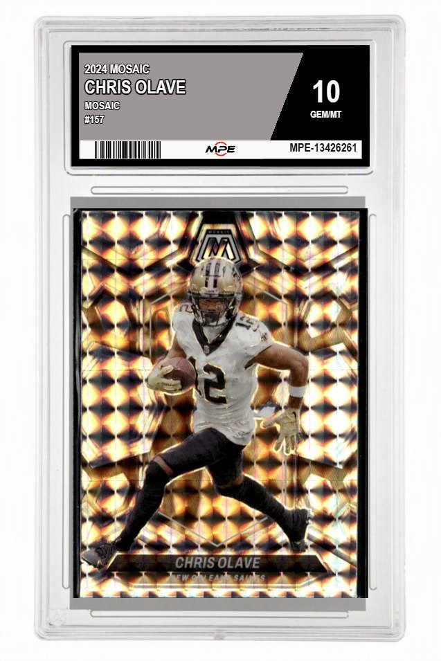 2024 MOSAIC MOSAIC #157 CHRIS OLAVE MPE 10 GEM/MT — graded card auctioned from the MPE vault
