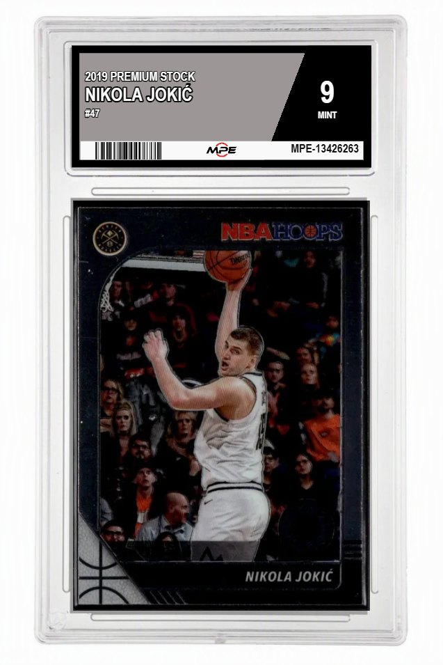 2019 PREMIUM STOCK #47 NIKOLA JOKIĆ MPE 9 MINT — graded card auctioned from the MPE vault