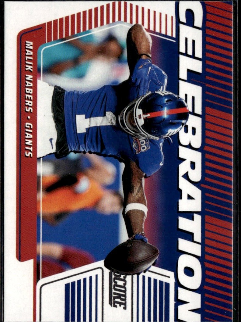 2025 Score Malik Nabers graded slab
