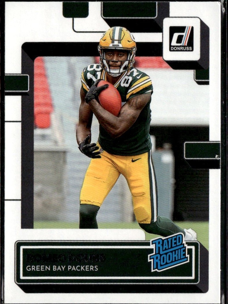 2022 Donruss Romeo Doubs graded slab
