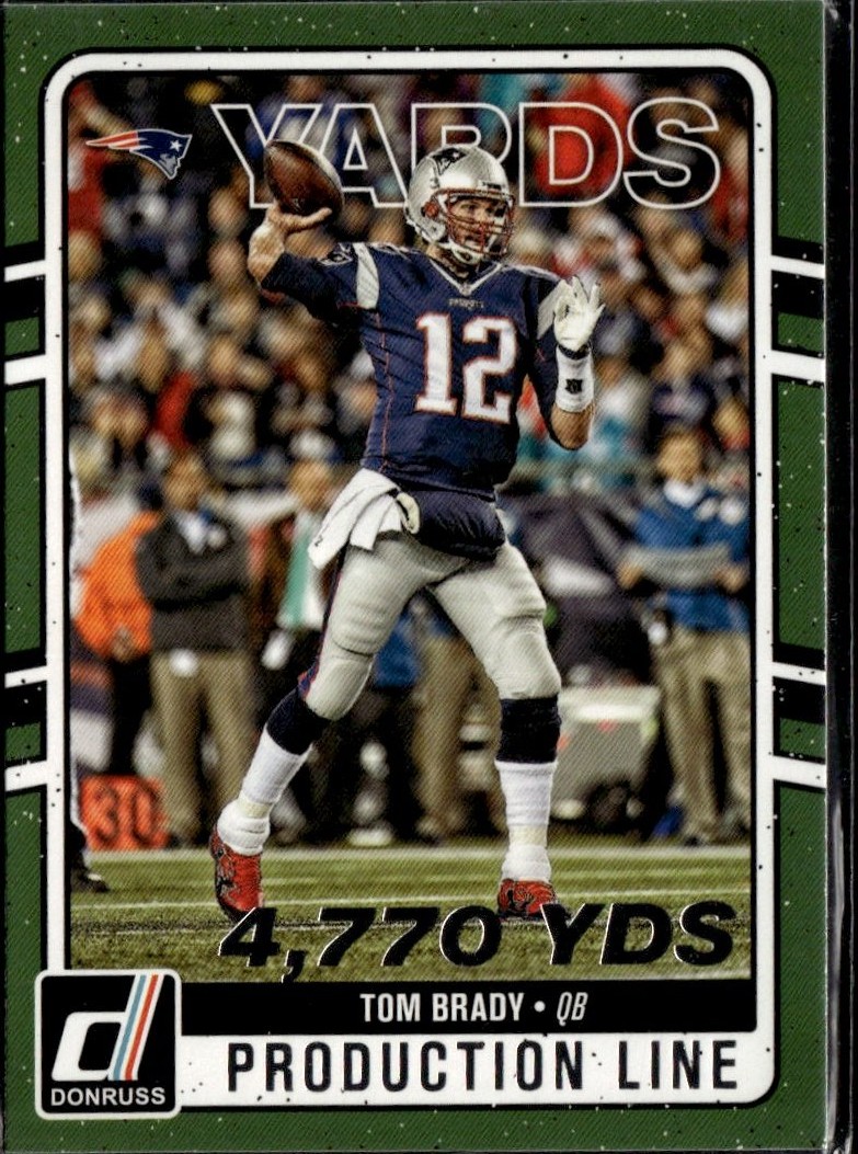 2016 Donruss Tom Brady graded slab