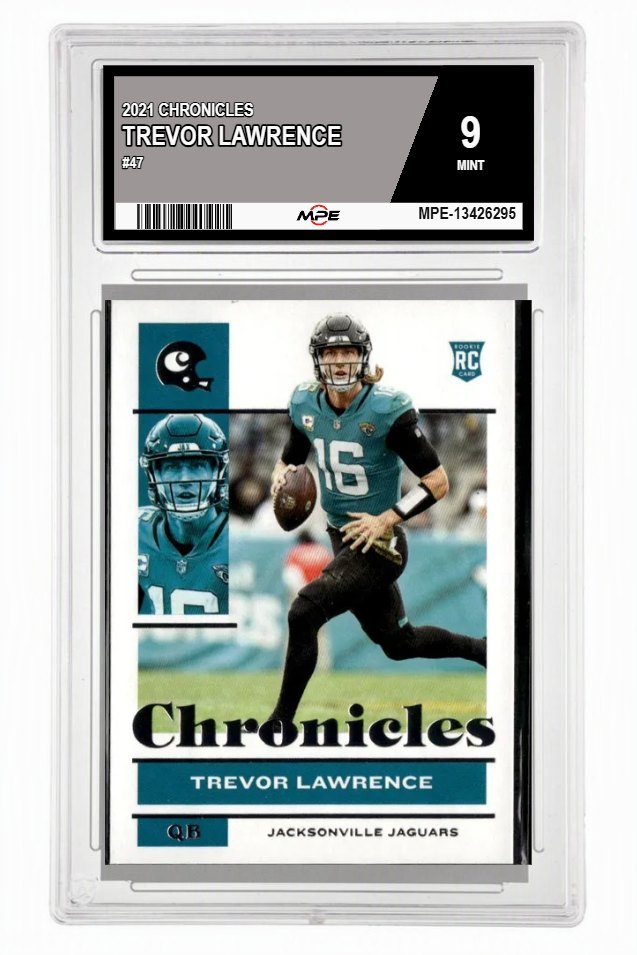 2021 CHRONICLES #47 TREVOR LAWRENCE MPE 9 MINT — graded card auctioned from the MPE vault