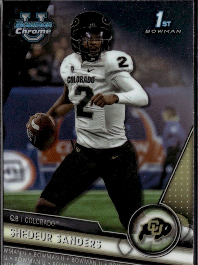 2023 Bowman U Chrome Shedeur Sanders graded slab
