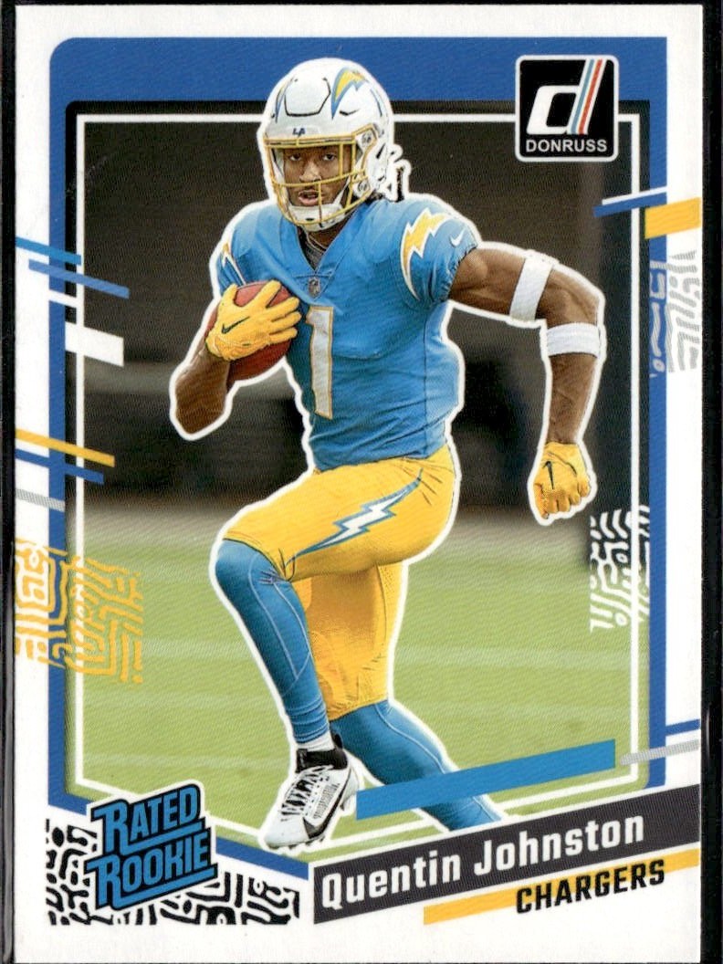2023 Donruss Quentin Johnston graded slab