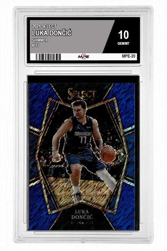2021 SELECT SHIMMER #117 LUKA DONČIĆ MPE 10 GEM/MT — graded card up for auction