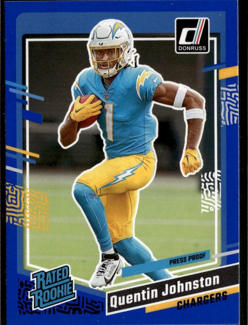 2023 Donruss Quentin Johnston graded slab