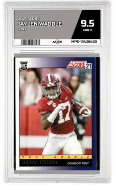 2021 SCORE #TB7 JAYLEN WADDLE MPE 9.5 MINT+ — graded card up for auction