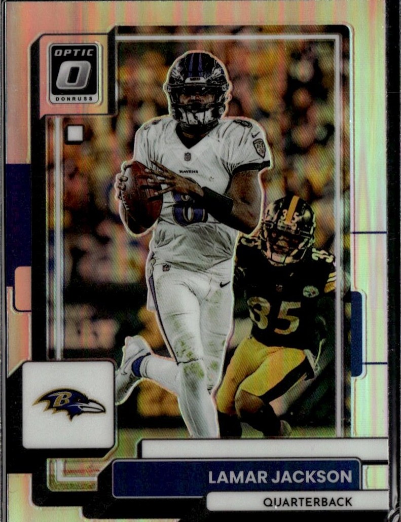 2022 Optic Lamar Jackson graded slab