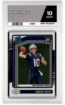 2024 OPTIC RATED ROOKIE #229 DRAKE MAYE MPE 10 GEM/MT — graded card up for auction