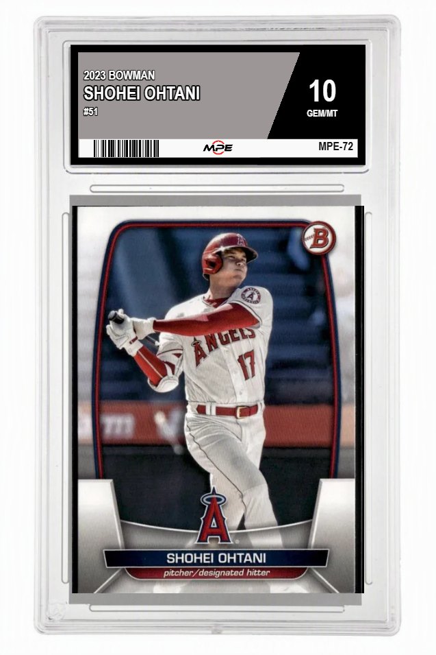 2023 BOWMAN #51 SHOHEI OHTANI MPE 10 GEM/MT — graded card up for auction