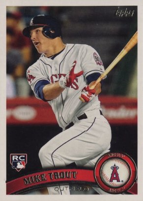 2011 TOPPS UPDATE MIKE TROUT graded slab