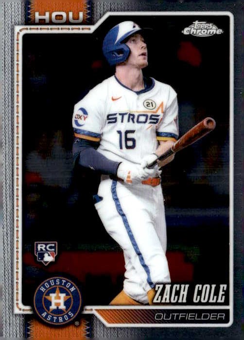 2026 Topps Chrome Zach Cole graded slab