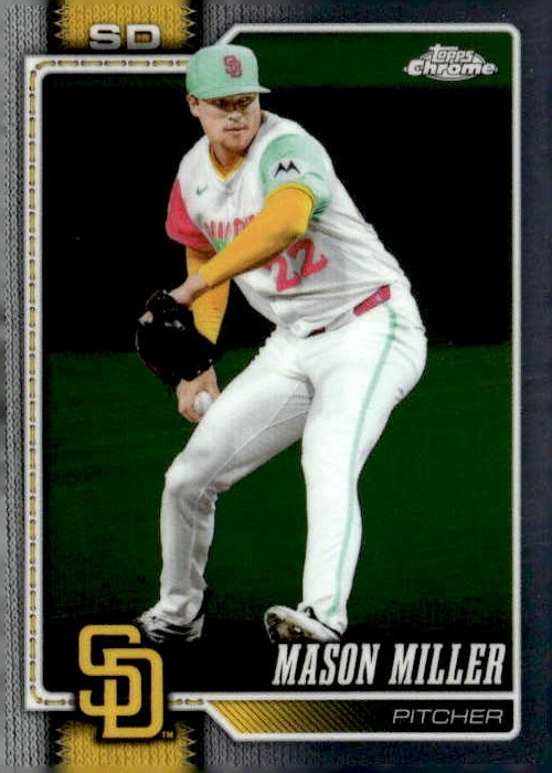 2025 Topps Chrome Mason Miller graded slab
