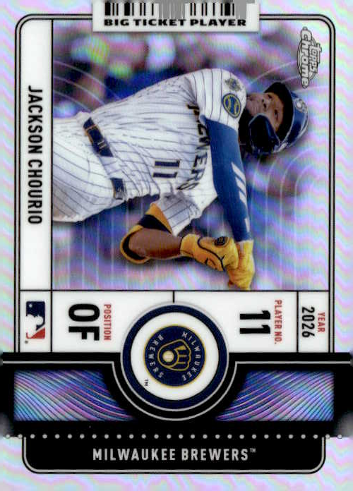 2026 Topps Chrome Jackson Chourio graded slab