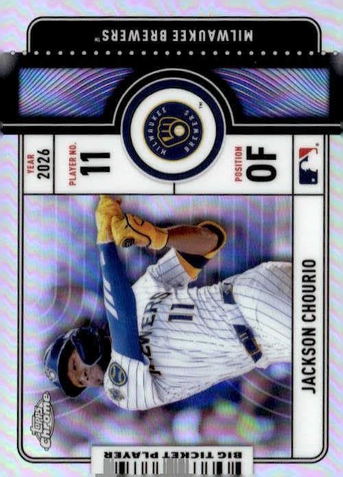 2026 Topps Chrome Jackson Chourio graded slab