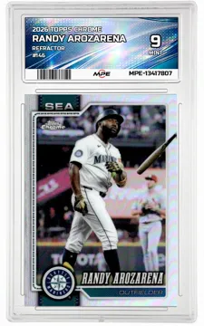 2026 TOPPS CHROME REFRACTOR #146 Randy Arozarena MPE 9 MINT — graded card up for auction