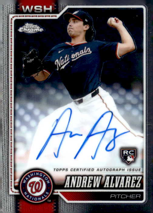 2026 Topps Chrome Andrew Alvarez graded slab