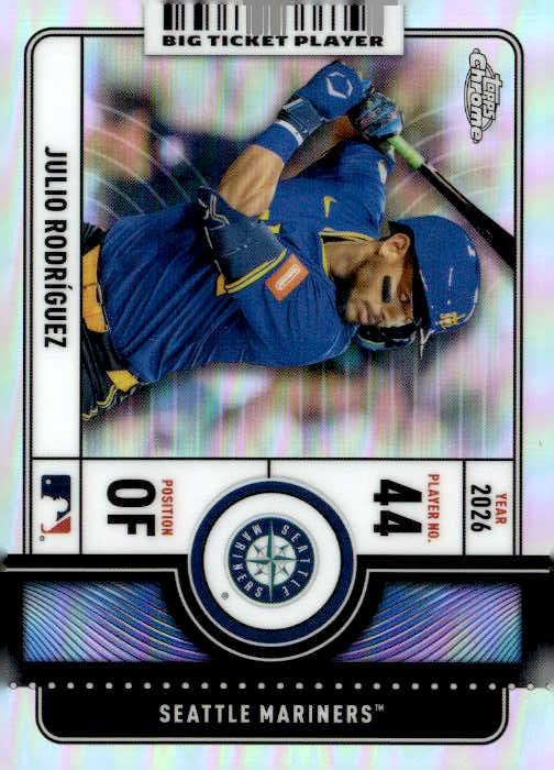 2026 Topps Chrome Julio Rodríguez graded slab